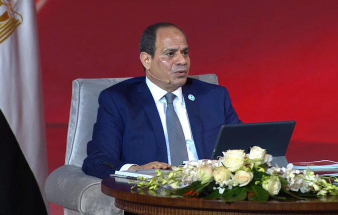 الرئيس السيسي يشهد أداء حلف اليمين لرئيس هيئة قضايا الدولة - اليوم