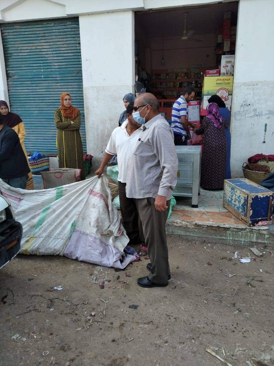 فض أسواق بأبو حمص والدلنجات