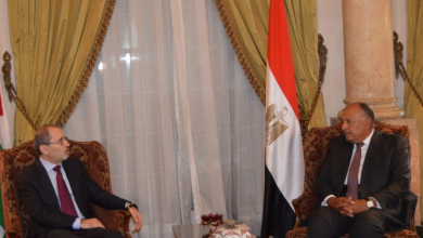 وزير الخارجية المصري والأردني