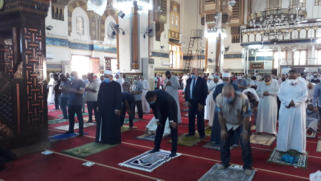 صلاة الجمعة من مسجد النصر بمدينة المنصورة، 