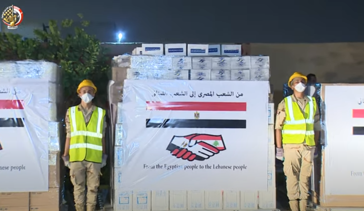 مساعدات الشعب المصري لـ«لبنان»