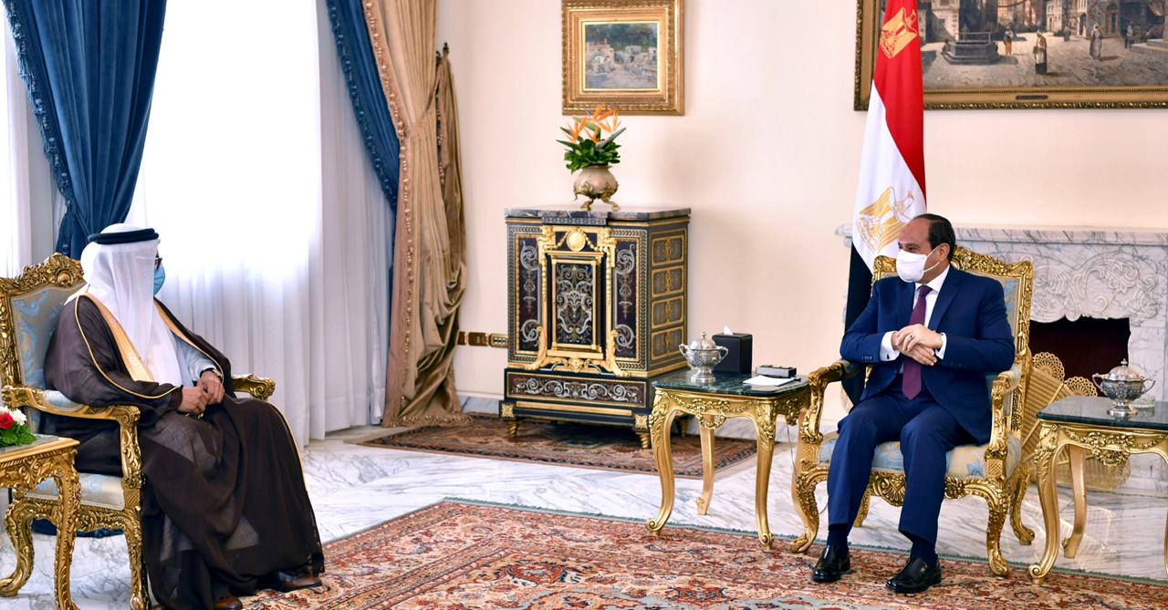 السيسي ووزير خارجية البحرين