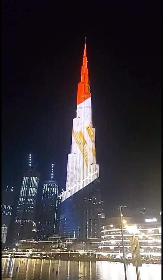 إضاءة برج خليفة