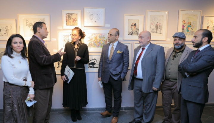 مكتبة الإسكندرية تفتتح المعرض الدائم "مختارات من فن الكاريكاتير"