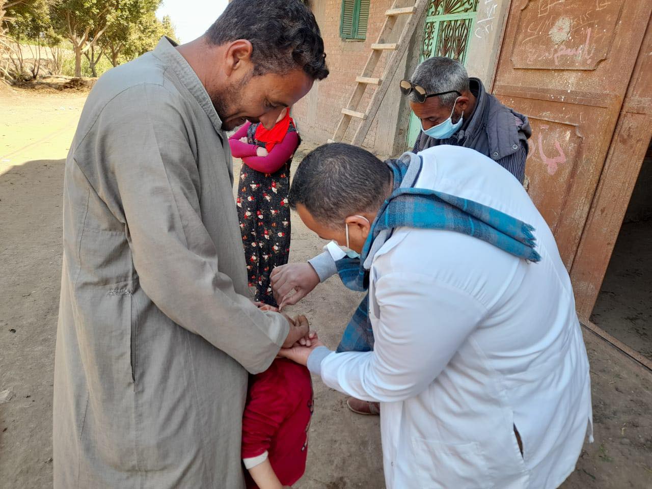 حملة تطعيم الاطفال بالمنيا