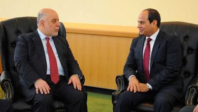 السيسي مع رئيس وزراء العراق