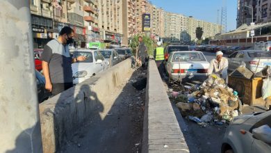 رفع المخلفات والقمامة من شوارع حي شرق