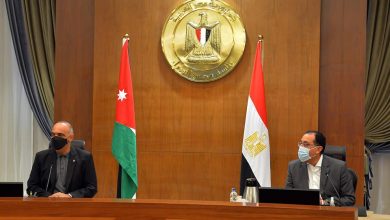 رئيسا وزراء مصر والأردن