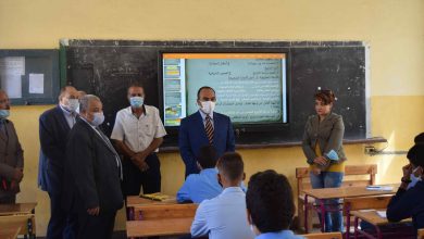 نائب محافظ المنيا يتفقد المدارس
