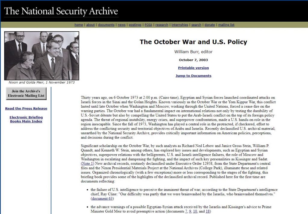 وثائق-الأرشيف-الأمريكي-الخاصة-بحرب-أكتوبر-التي-تم-رفع-السرية-عنها